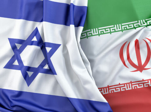 Israel, Iran Flags