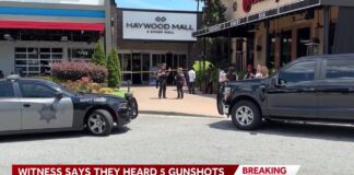 Two gunshot victims reported after shots fired at Haywood Mall, officers report